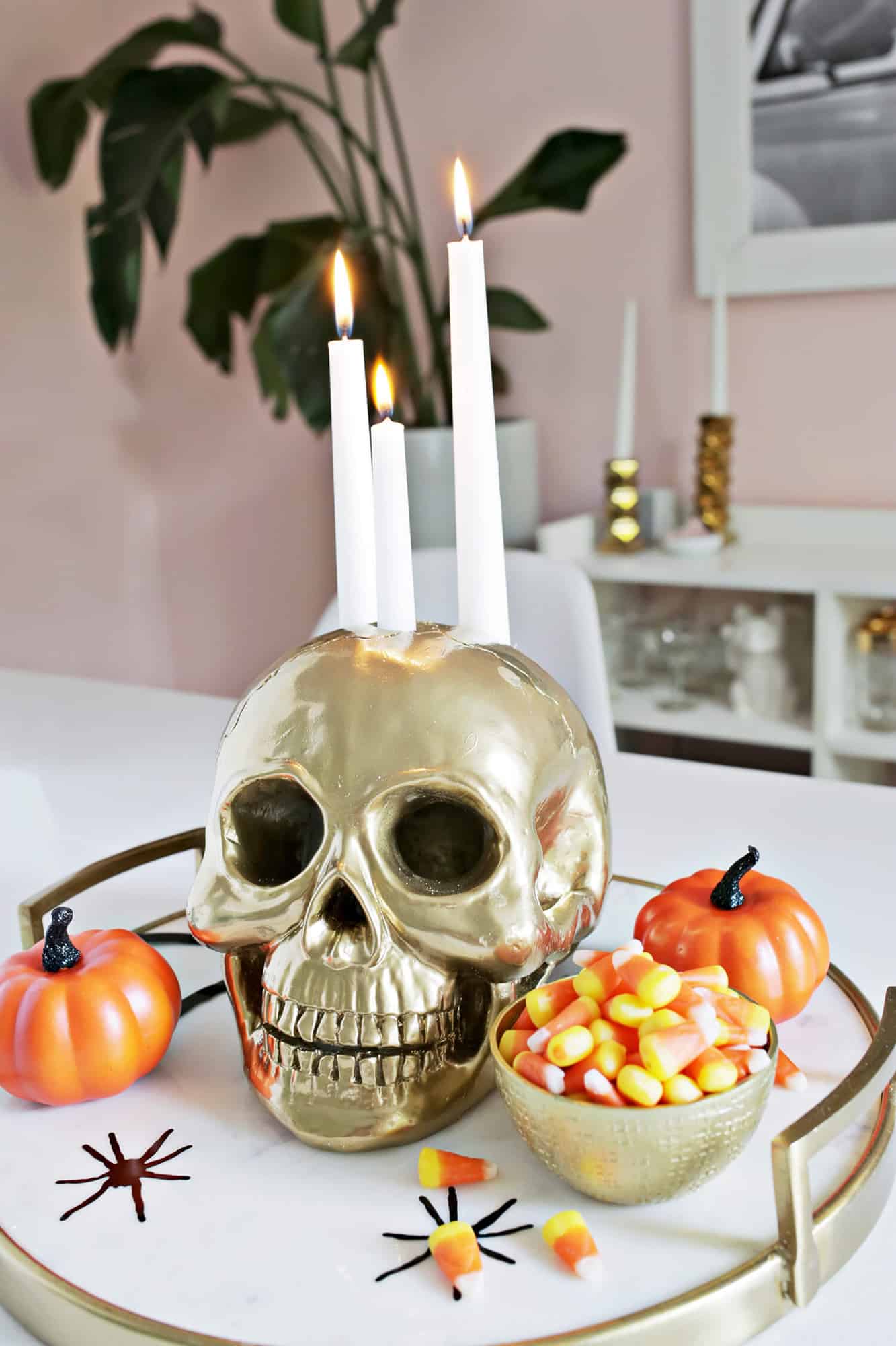 Skull Candle Holder DIY A Beautiful Mess