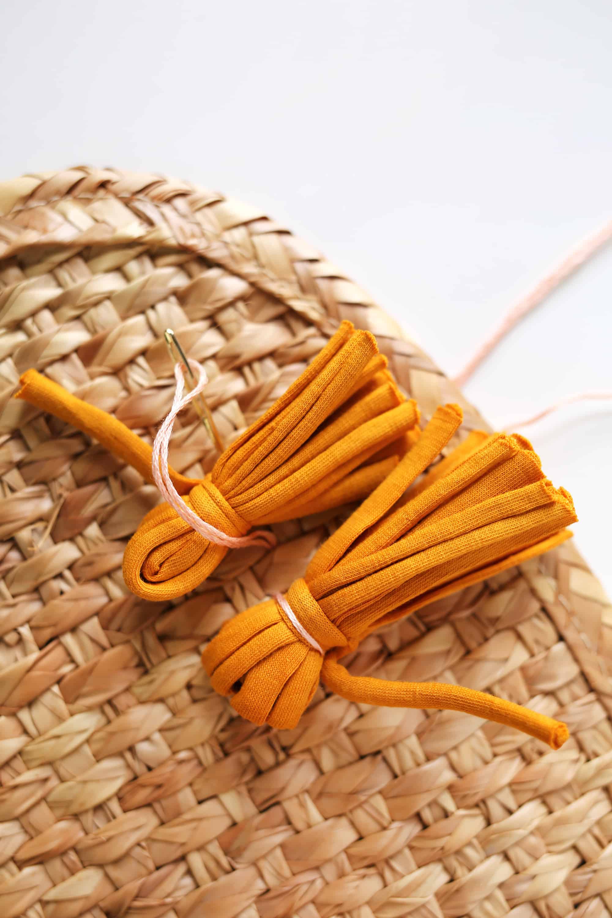 Fabric Tassel Bag DIY A Beautiful Mess