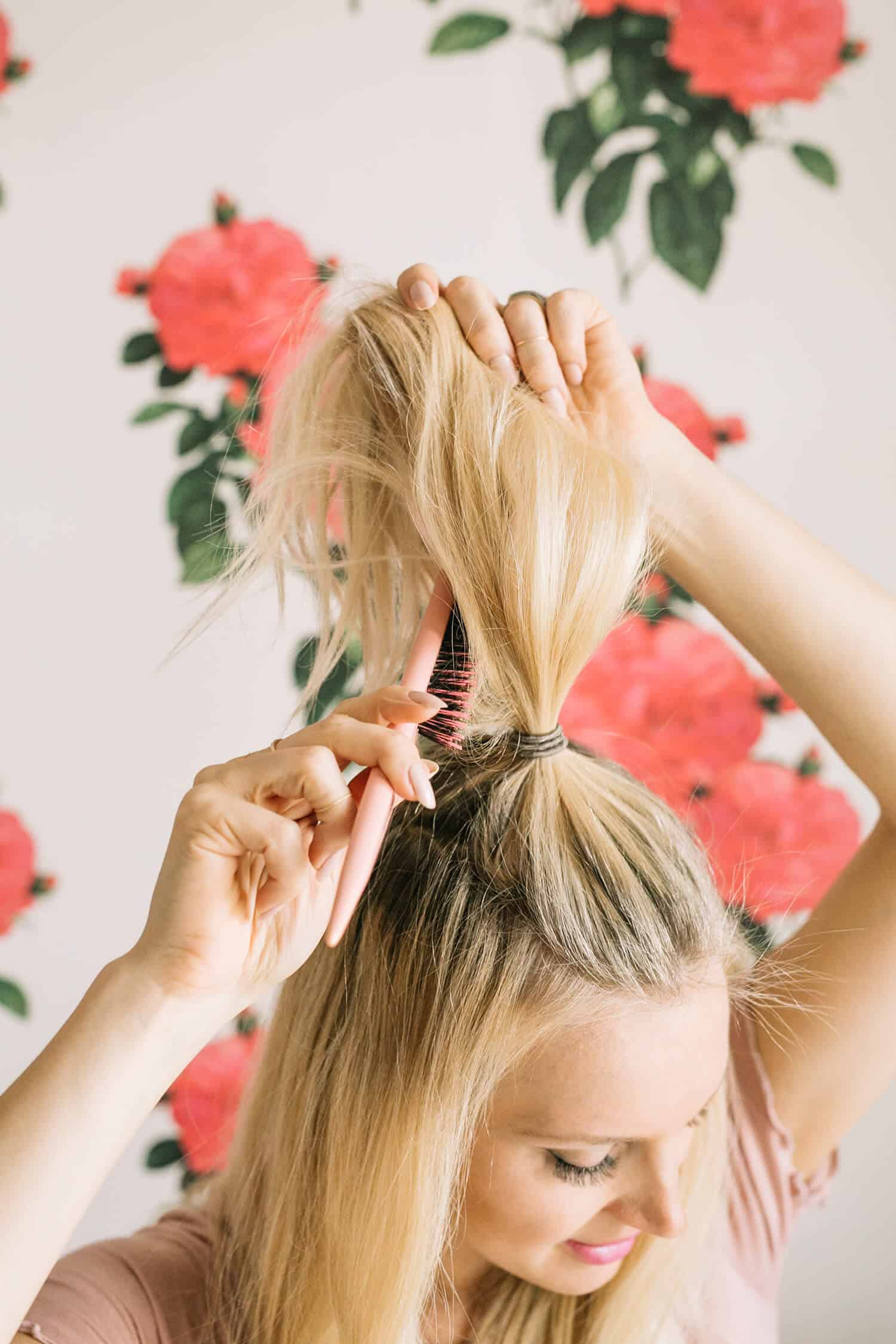 Tousled Topknot Tutorial A Beautiful Mess