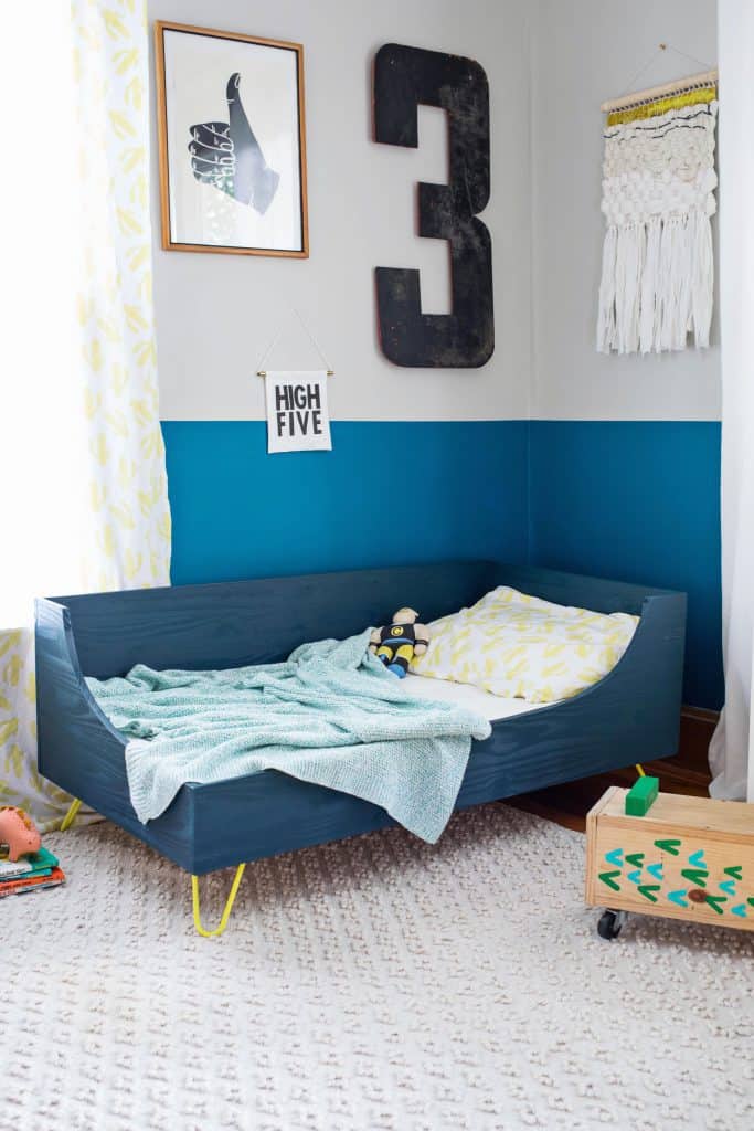 Modern Toddler Bed DIY A Beautiful Mess