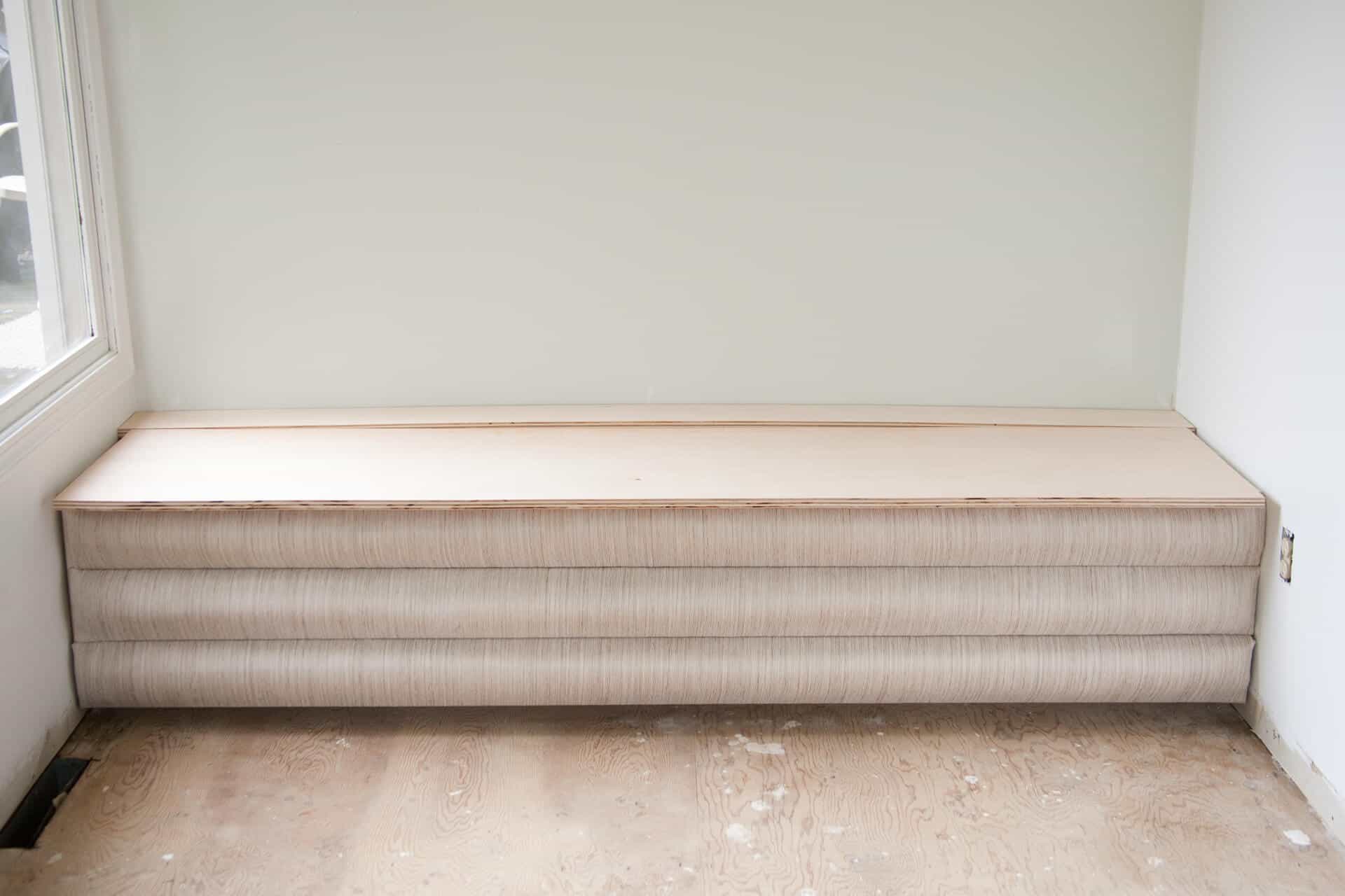 How I Built a Channel Tufted Storage Banquette A Beautiful Mess