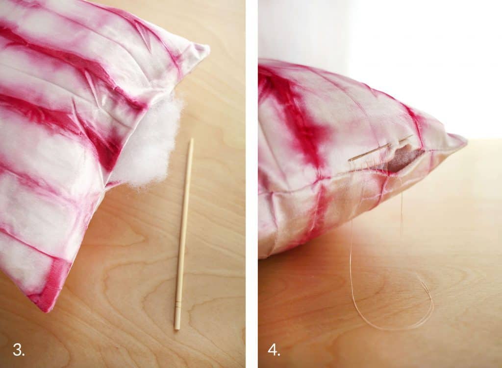 Dyed Velvet Pillow DIY A Beautiful Mess