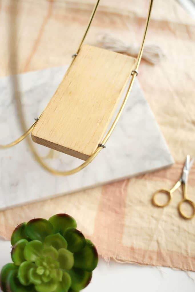 Brass Ring Hanging Planter DIY A Beautiful Mess