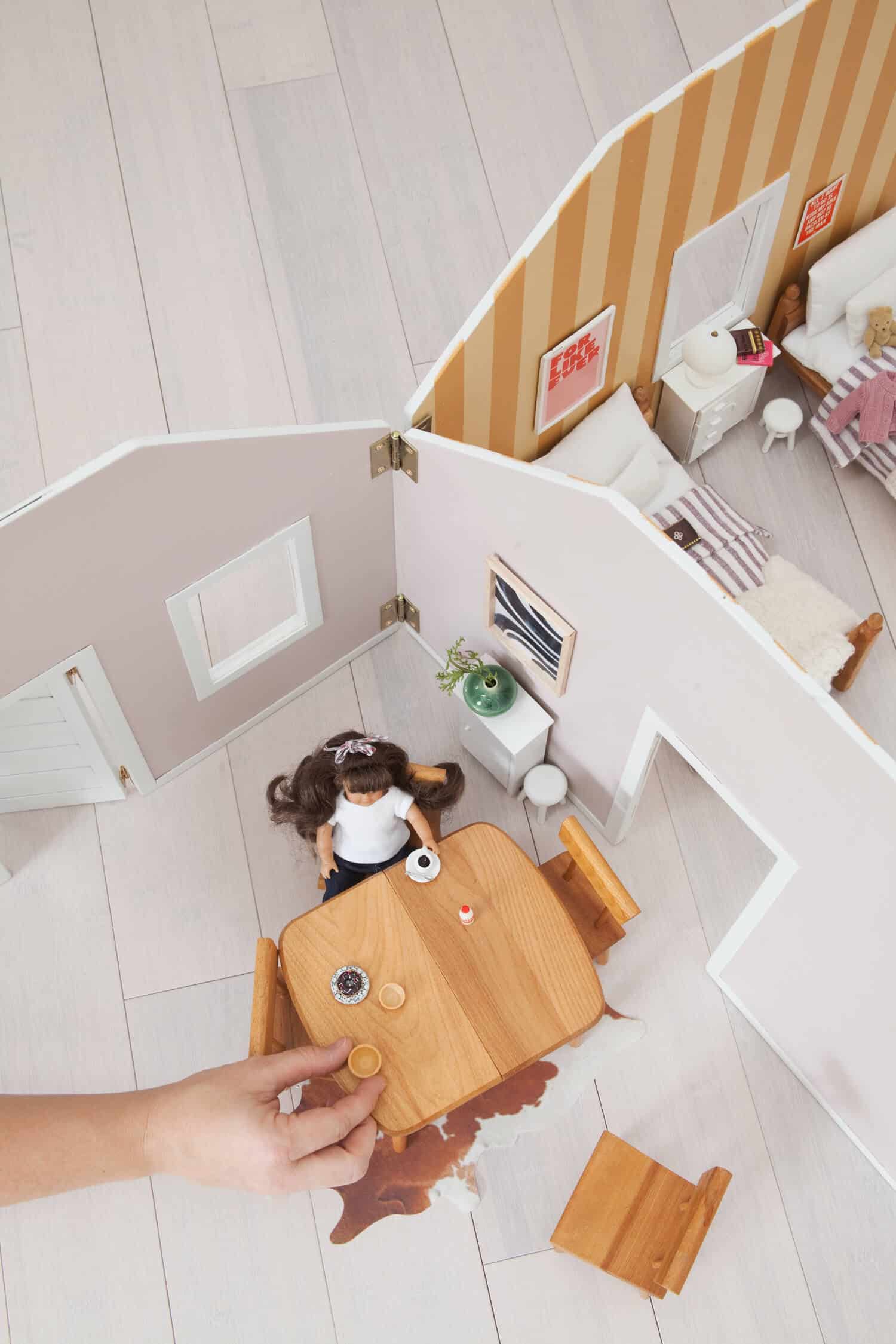 Make a FoldAway Dollhouse A Beautiful Mess