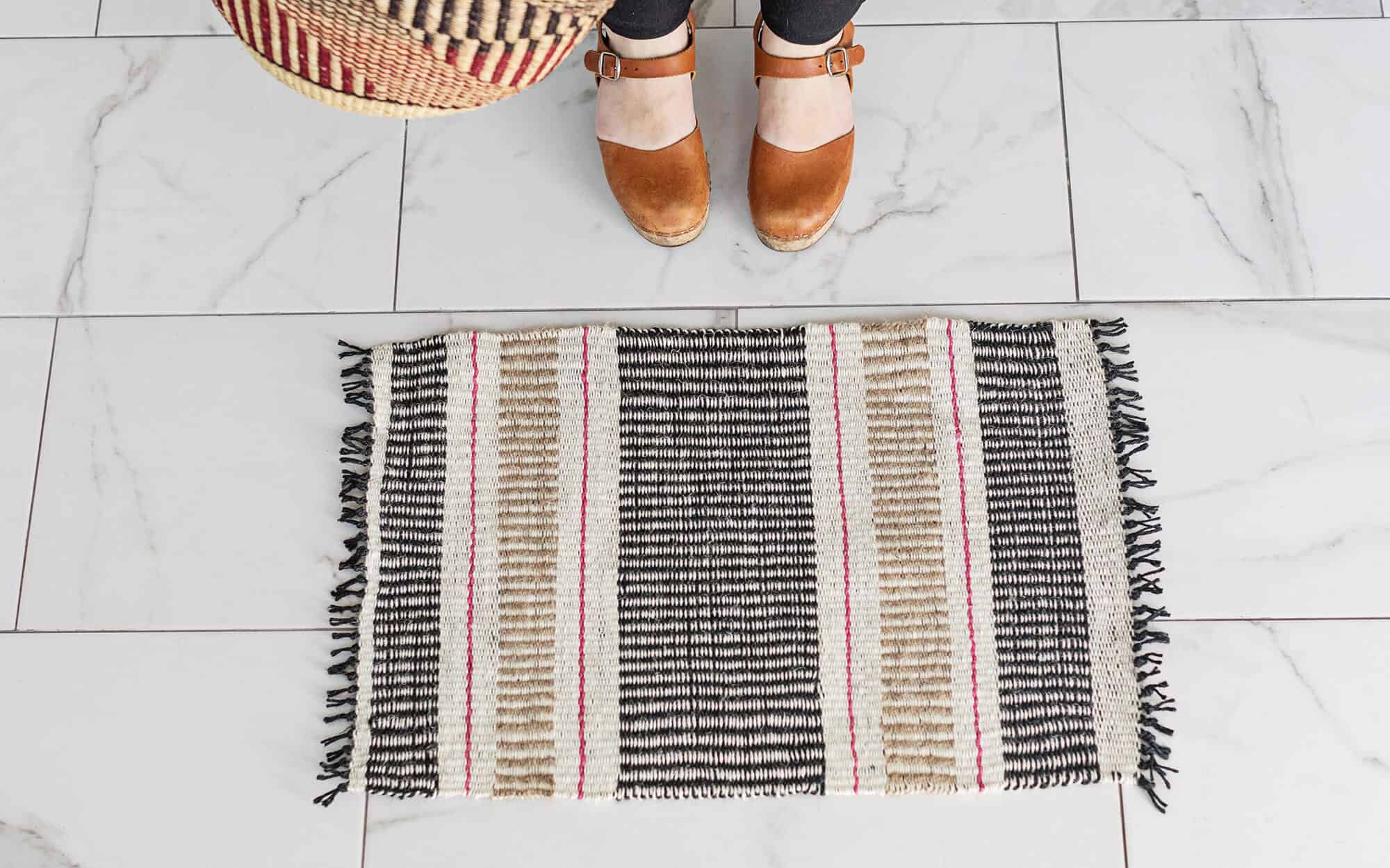 Woven Jute Mat Tutorial A Beautiful Mess