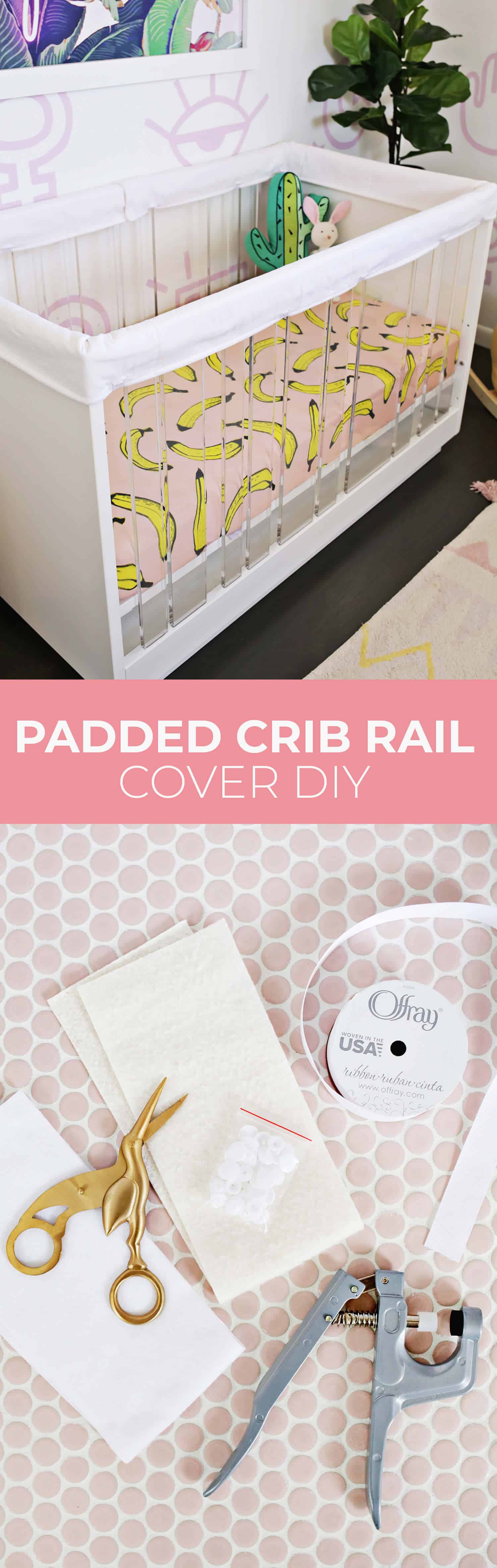 Padded Crib Rail Cover DIY A Beautiful Mess