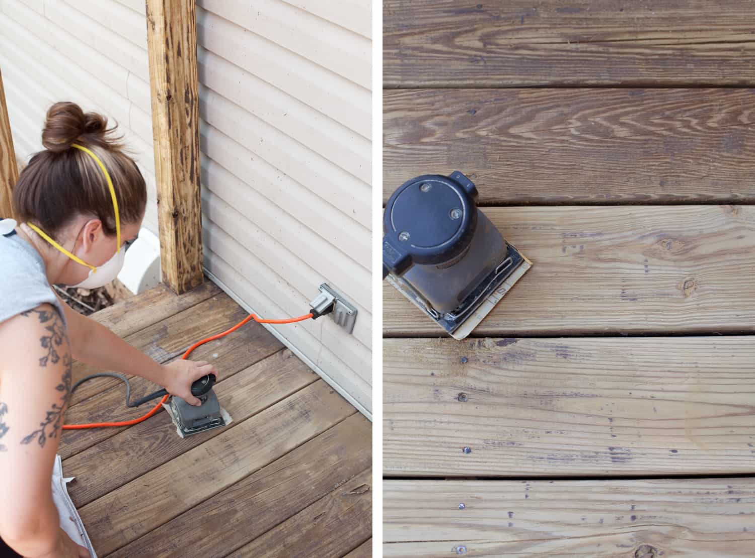 How We Refinished Our Old Wood Deck - A Beautiful Mess