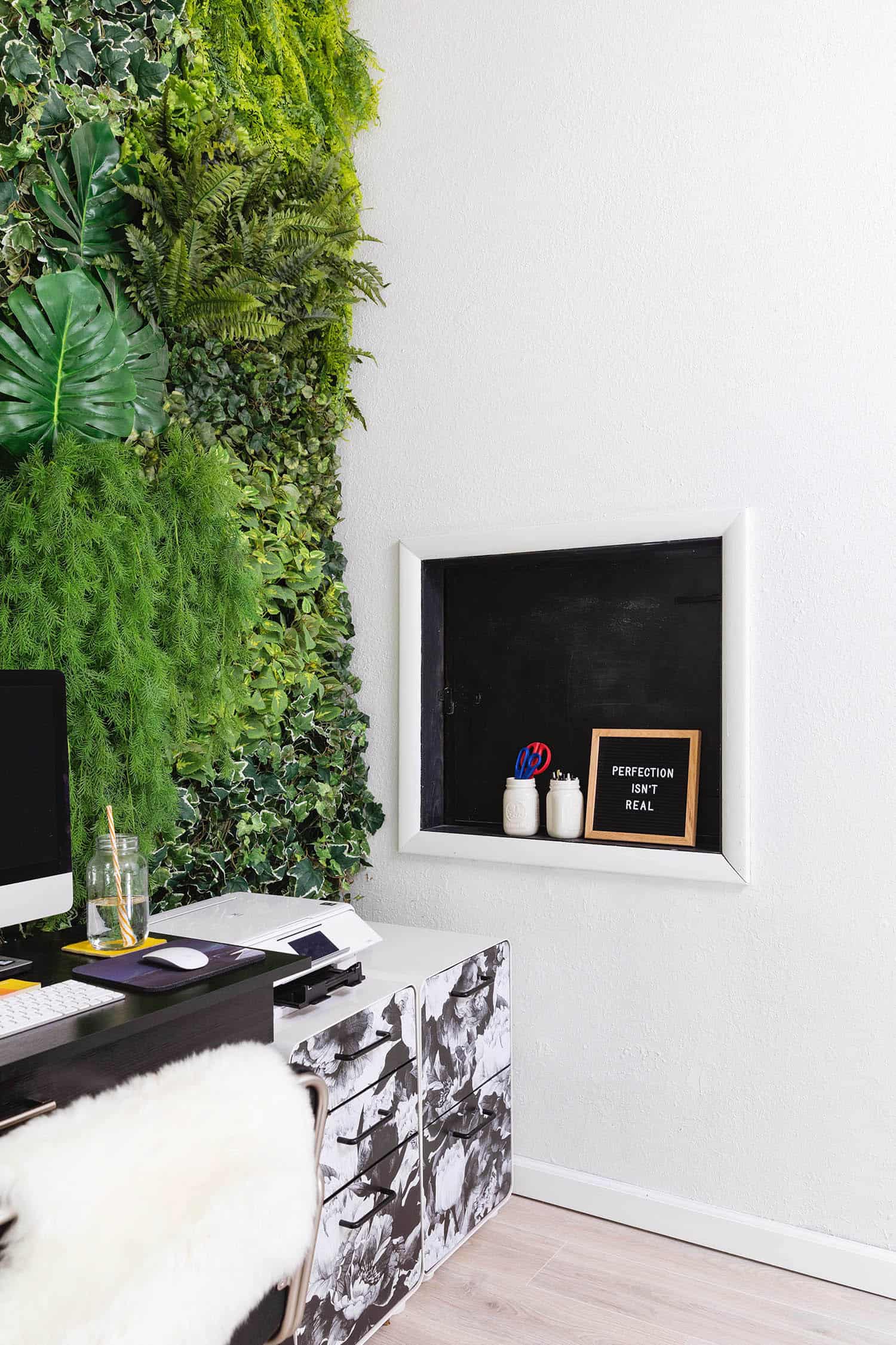 Living Wall Home Office Tour A Beautiful Mess