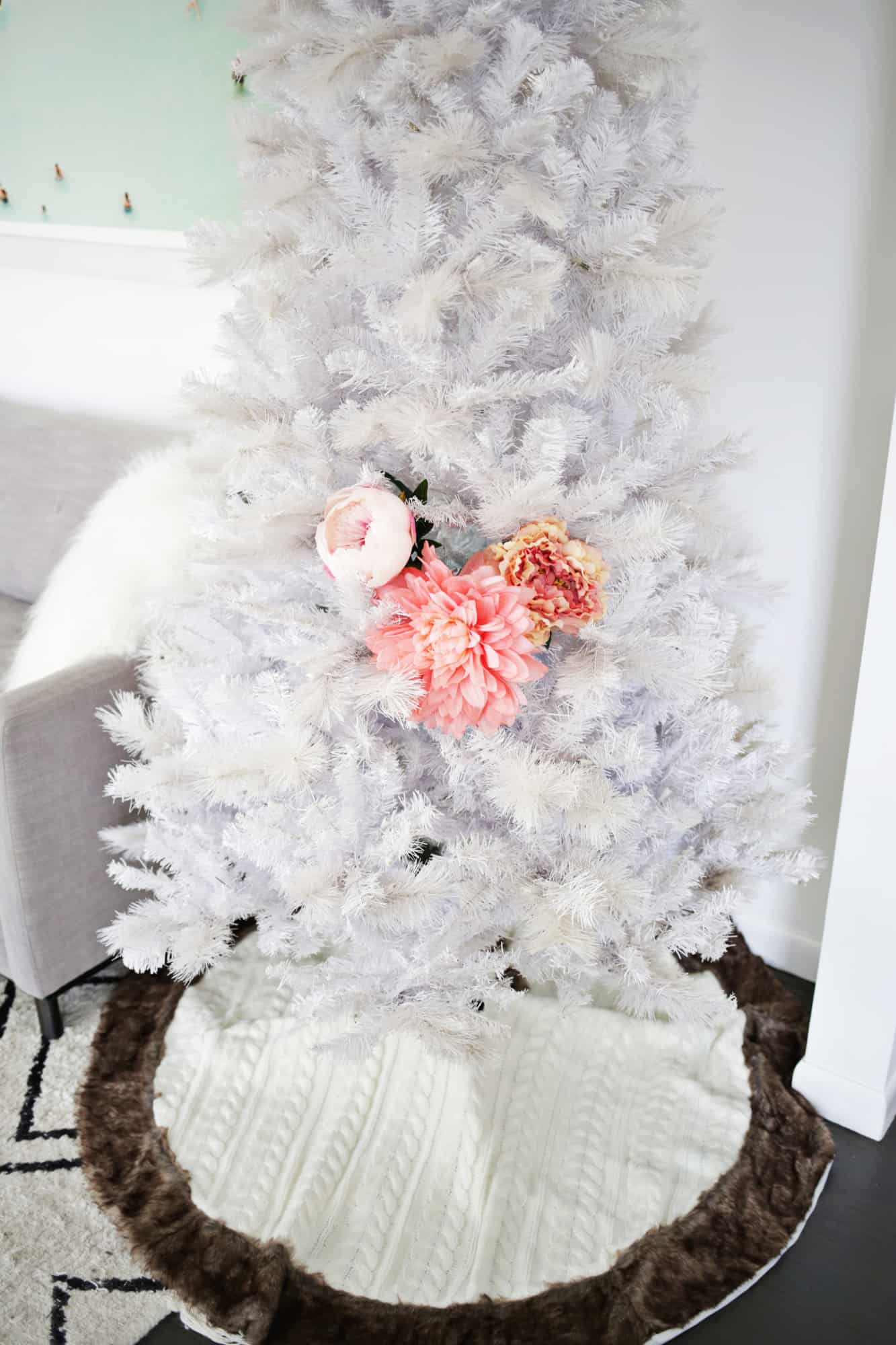 Floral Christmas Tree DIY! A Beautiful Mess