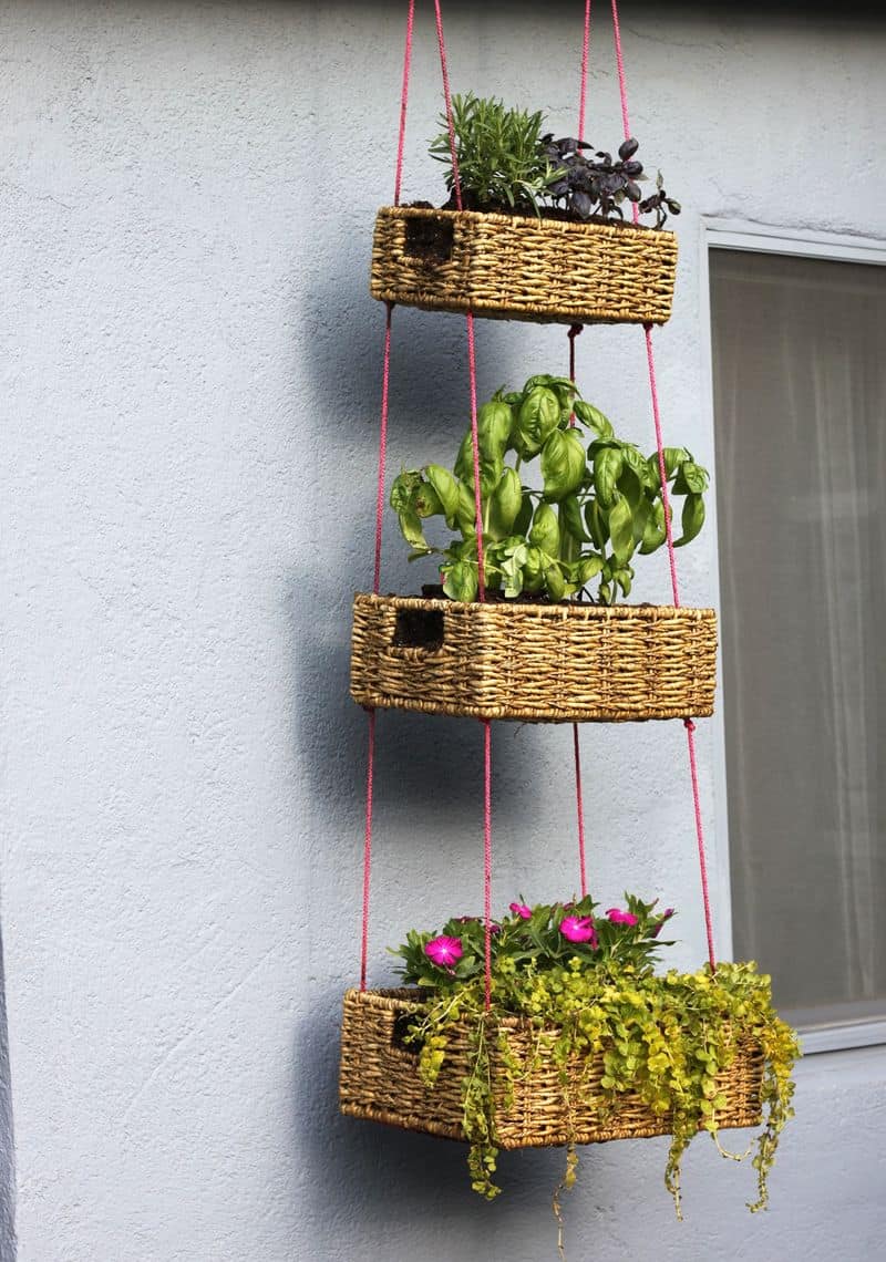 Hanging Basket Garden DIY A Beautiful Mess