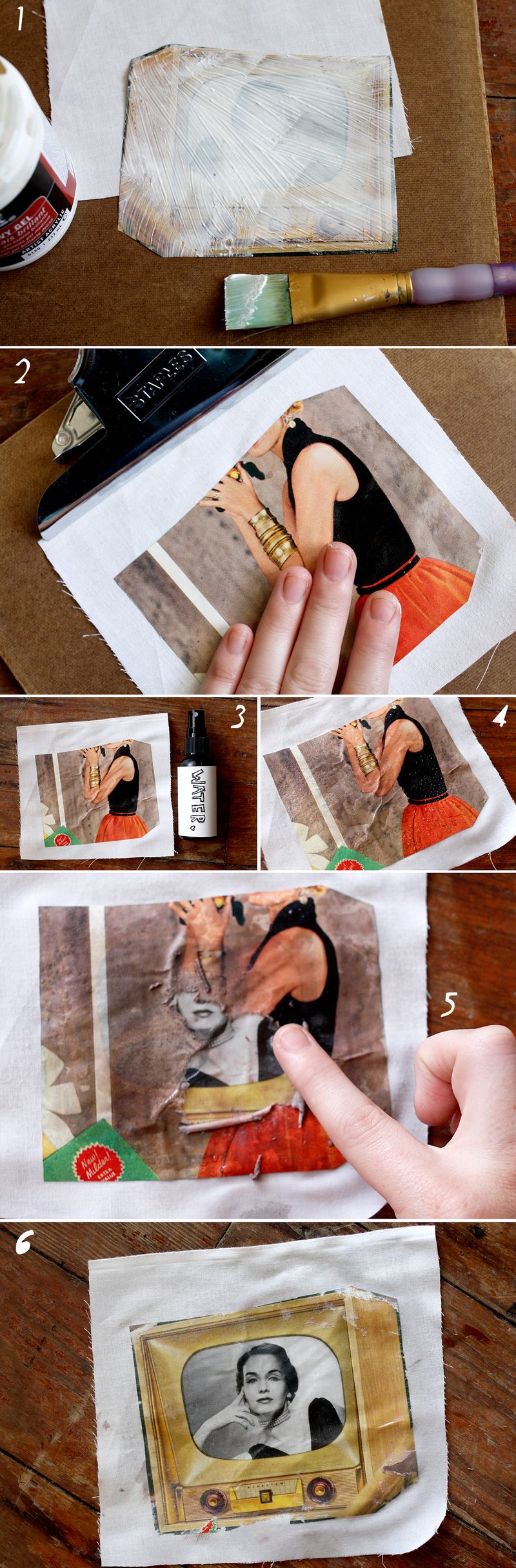 how to transfer a photo to fabric A Beautiful Mess