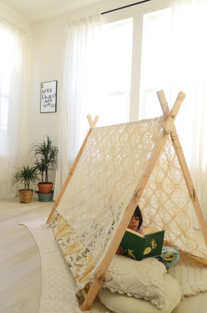 Make Your Own AFrame Tent A Beautiful Mess
