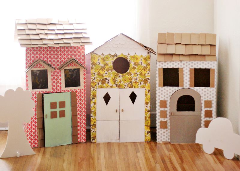 DIY Cardboard Playhouses A Beautiful Mess
