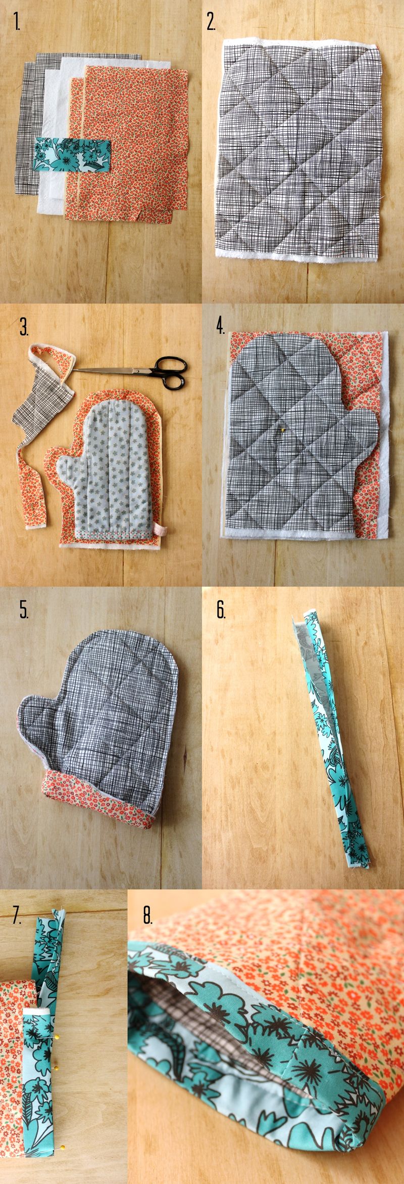 Oven Mitt and Hot Pad DIY A Beautiful Mess