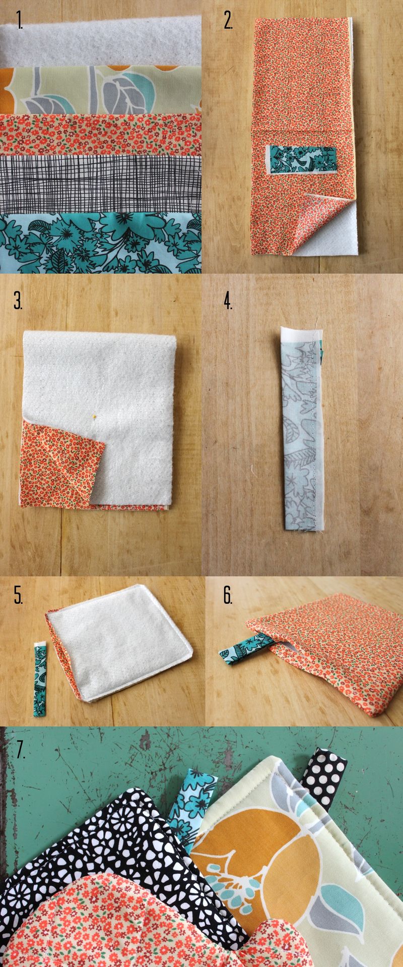 Oven Mitt and Hot Pad DIY A Beautiful Mess