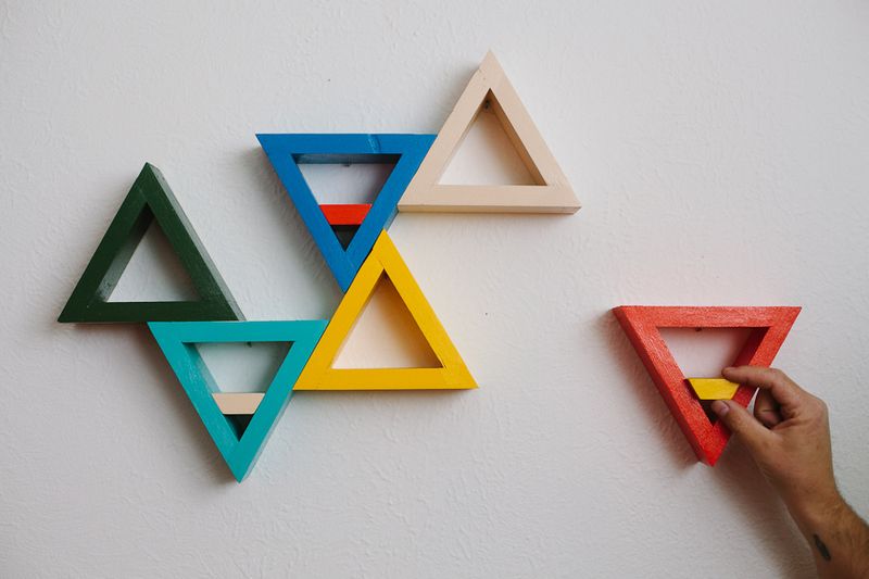 DIY Triangle Shelves A Beautiful Mess