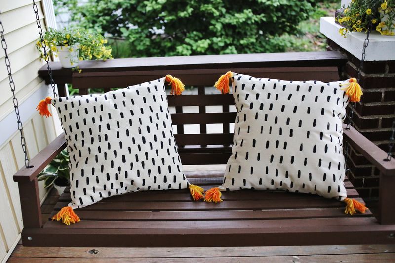 Super Cute (& Quick) DIY Porch Pillows A Beautiful Mess