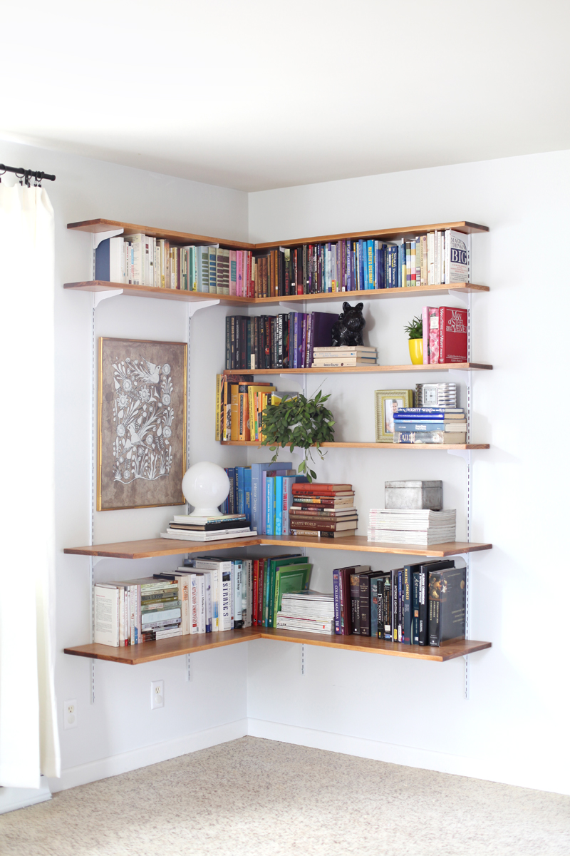 Build & Organize A Corner Shelving System A Beautiful Mess