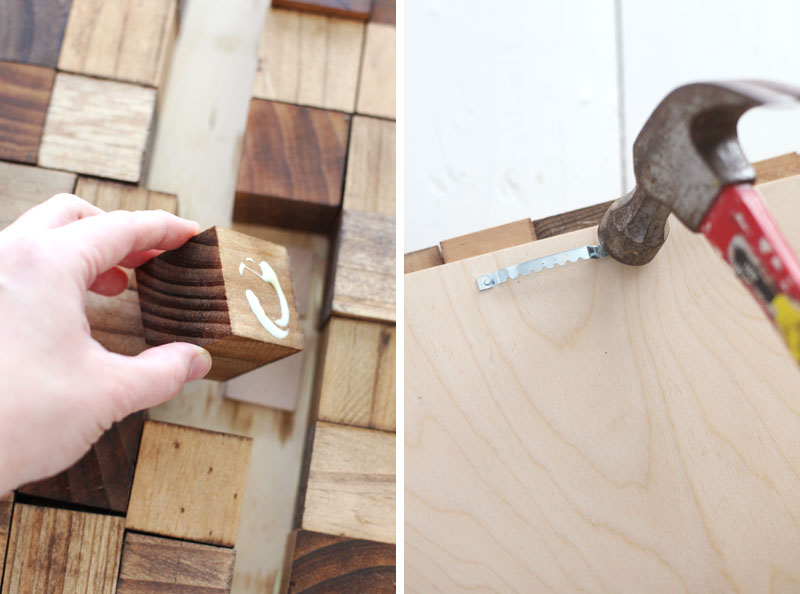 Wooden Mosaic Wall Art DIY A Beautiful Mess