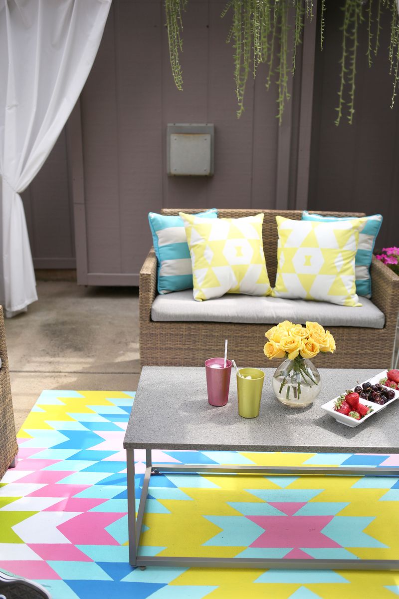Paint Your Own Outdoor Rug! A Beautiful Mess