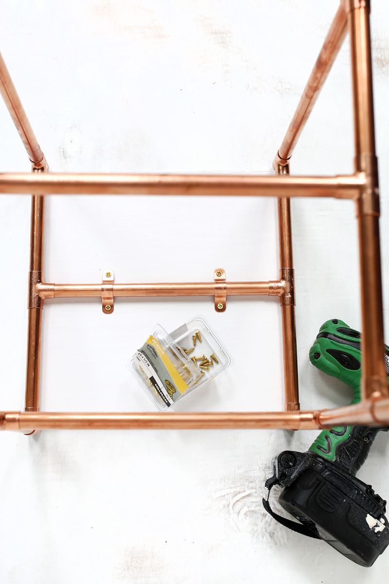 Copper Pipe Side Table DIY A Beautiful Mess