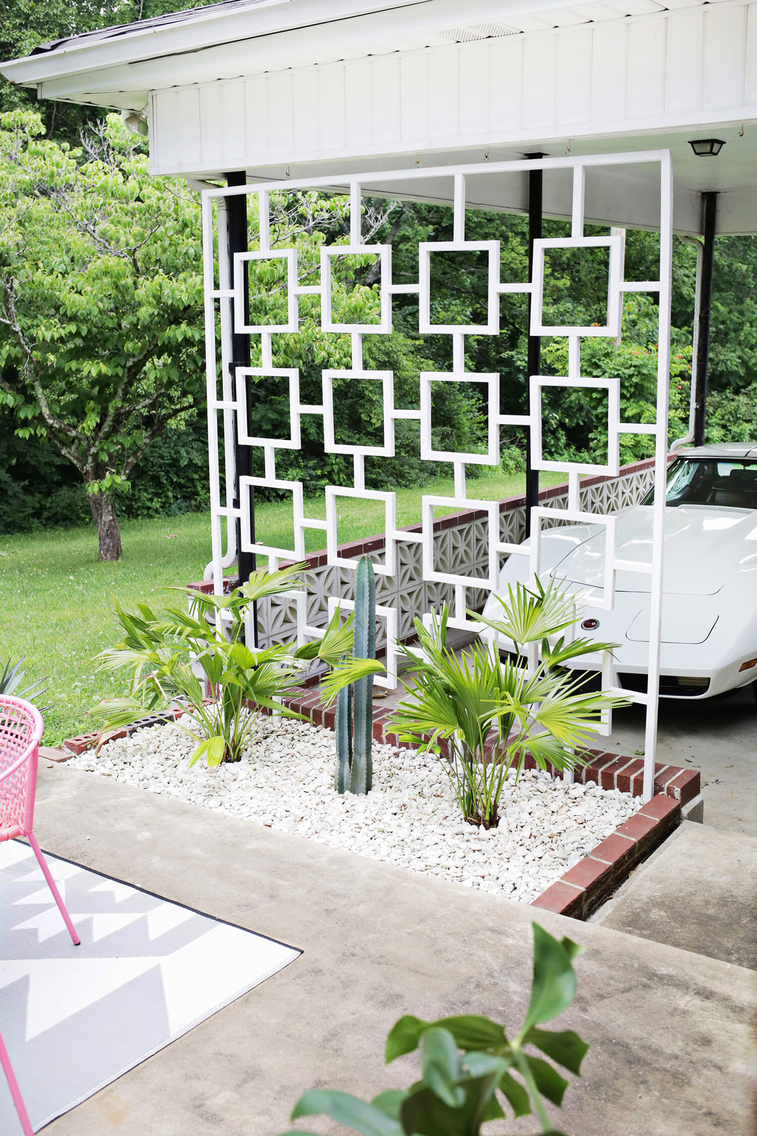 Mid Century Trellis DIY A Beautiful Mess