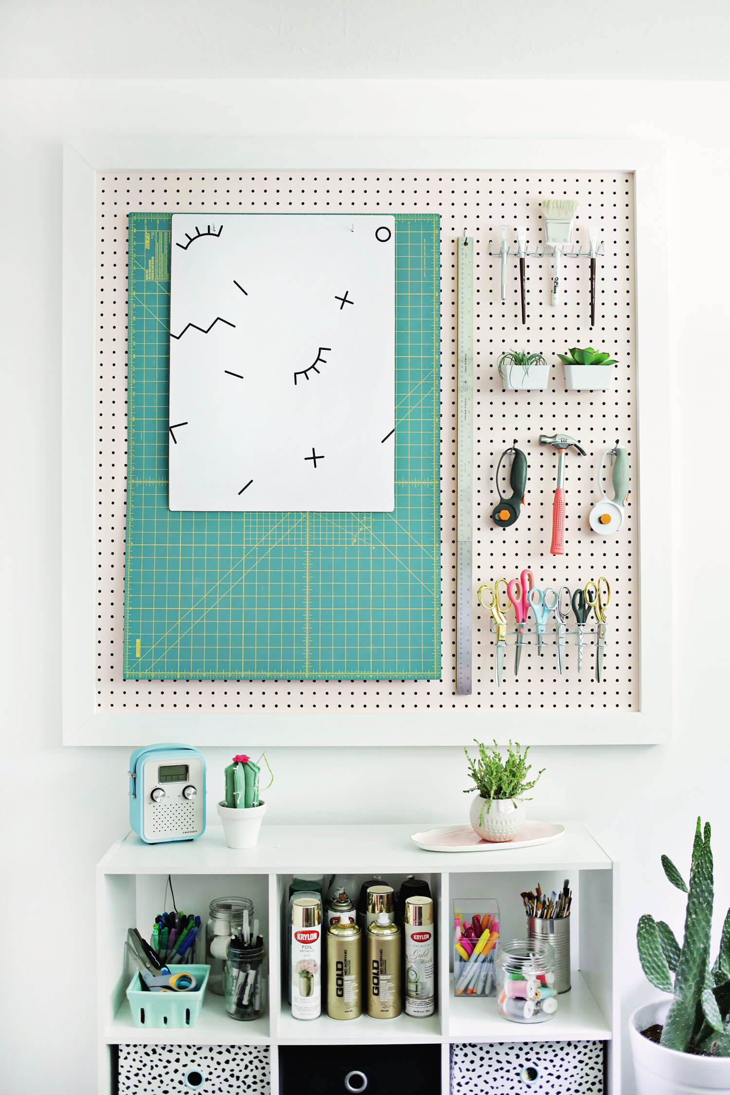5 Ways to Make a Boring Pegboard on Fleek! A Beautiful Mess
