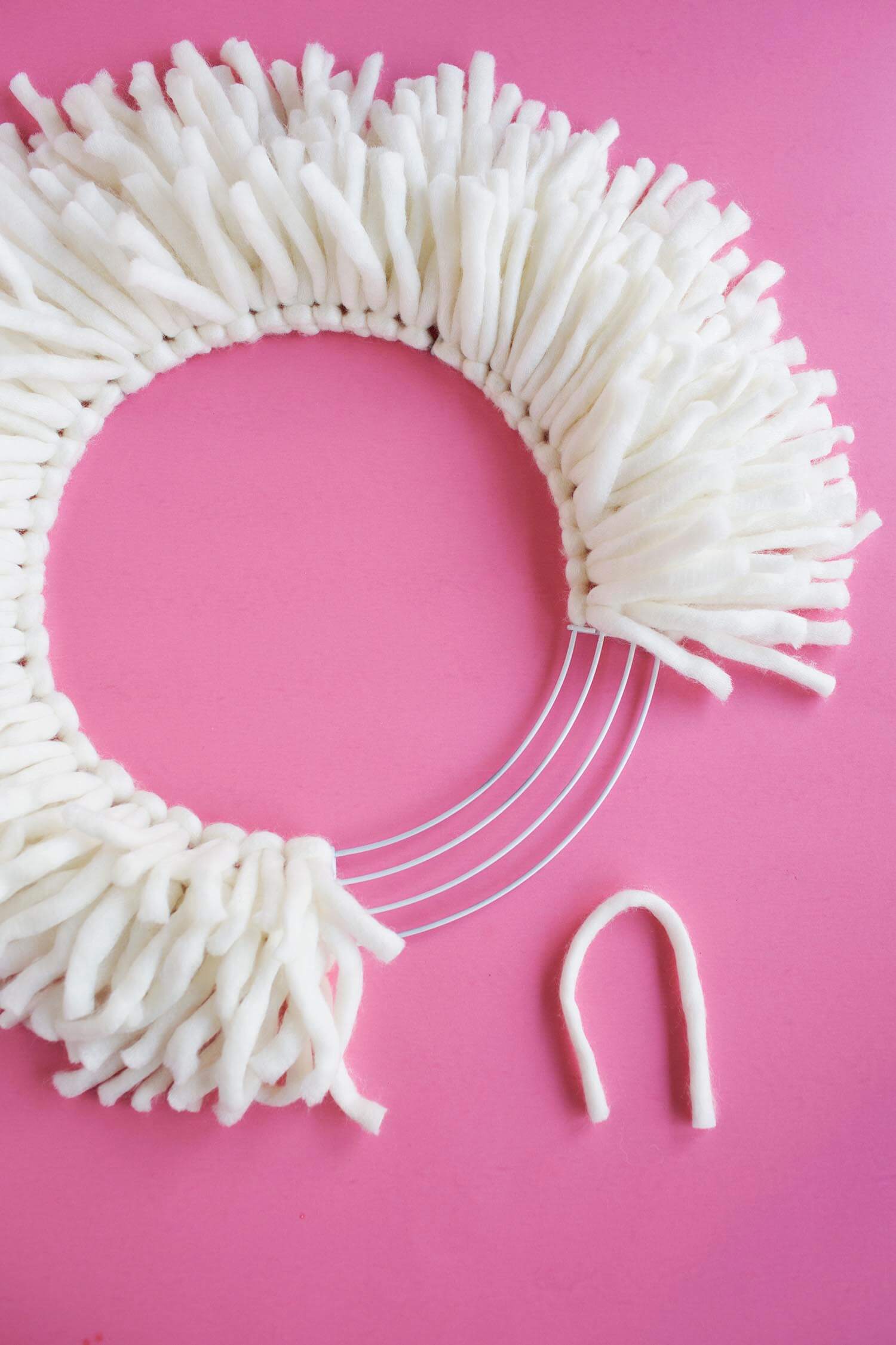 DIY Yarn Wreath A Beautiful Mess