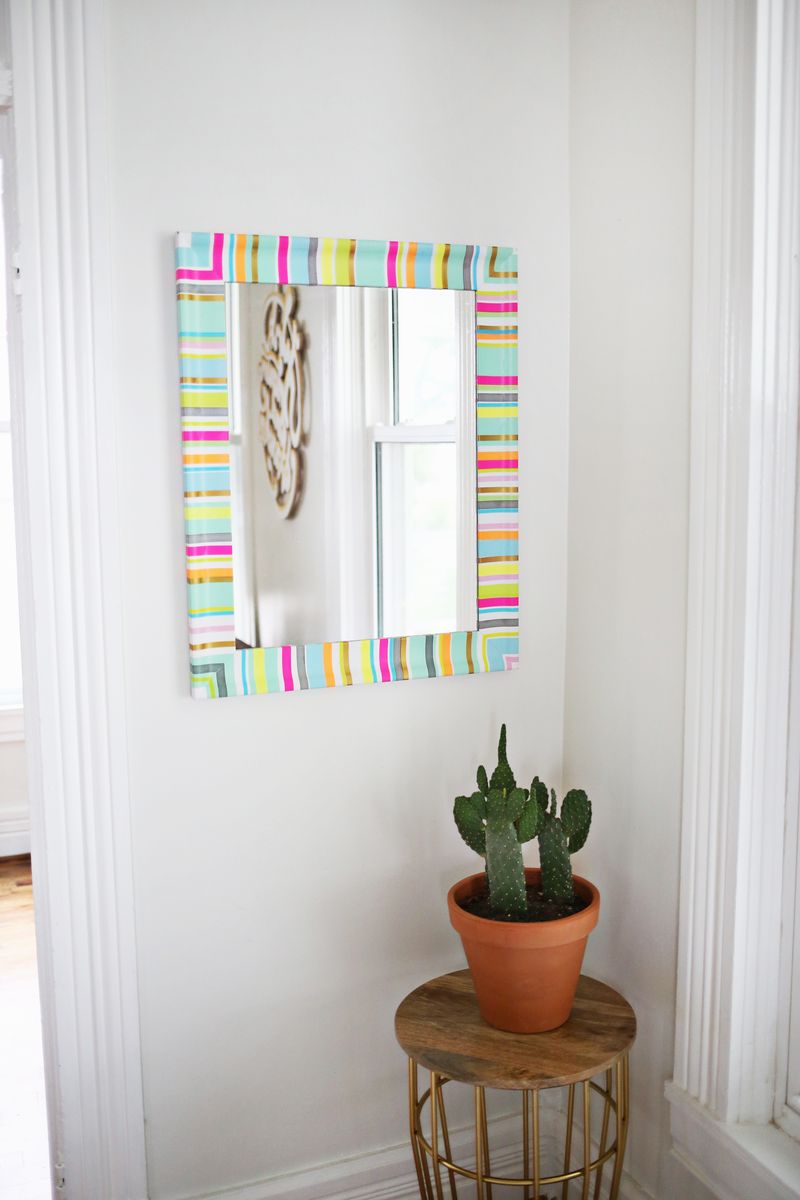 Try This Washi Tape Mirror Frame A Beautiful Mess