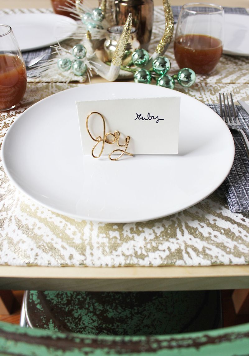 Easy Wire Place Card Holder DIY A Beautiful Mess