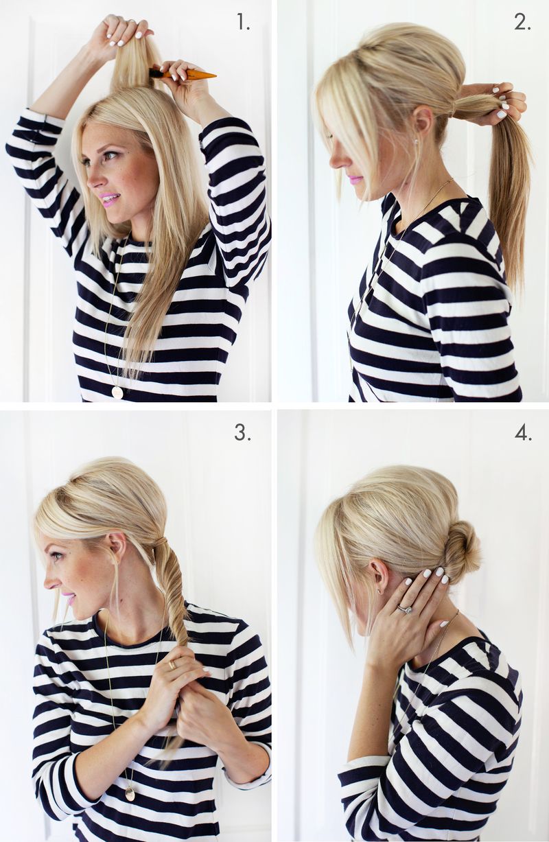 Simple Chignon Updo A Beautiful Mess