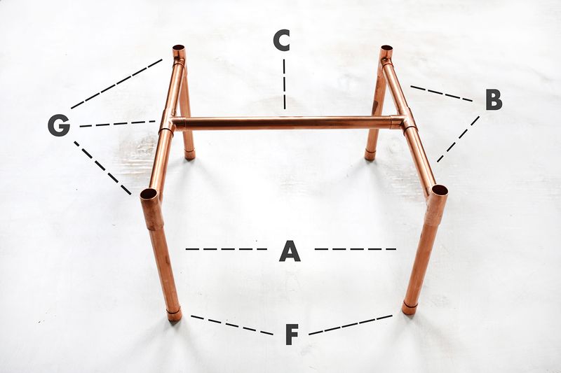 Copper Pipe Side Table DIY A Beautiful Mess