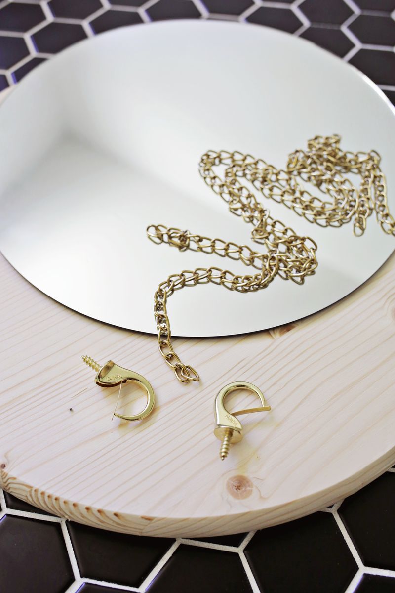 Circle Chain Mirror DIY A Beautiful Mess