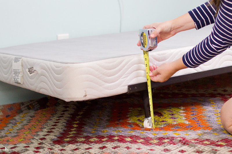 DIY Velcro Bedskirt A Beautiful Mess