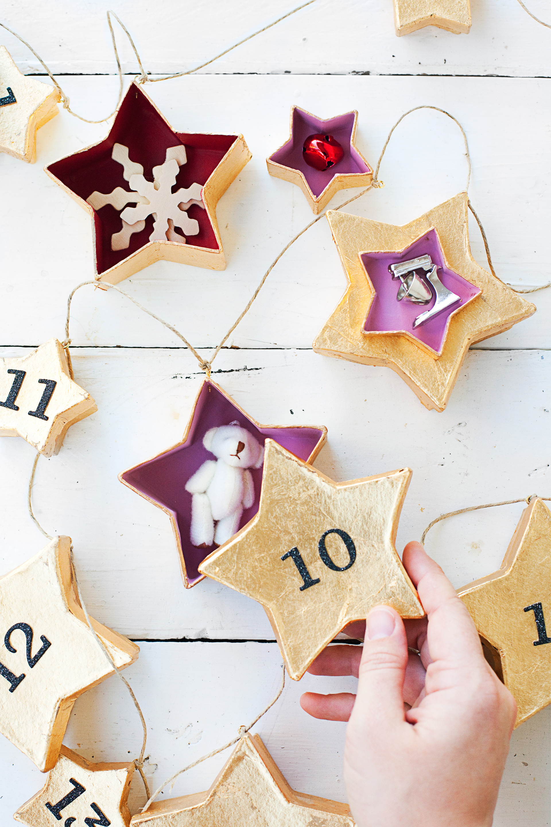 Star Garland Advent Calendar A Beautiful Mess