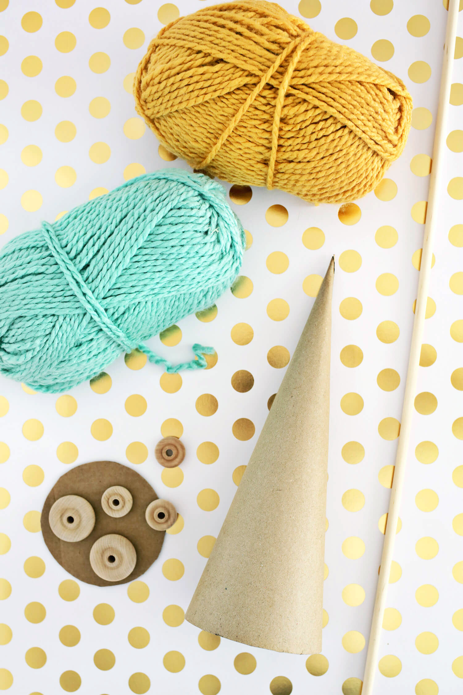 Yarn Christmas Tree DIY A Beautiful Mess