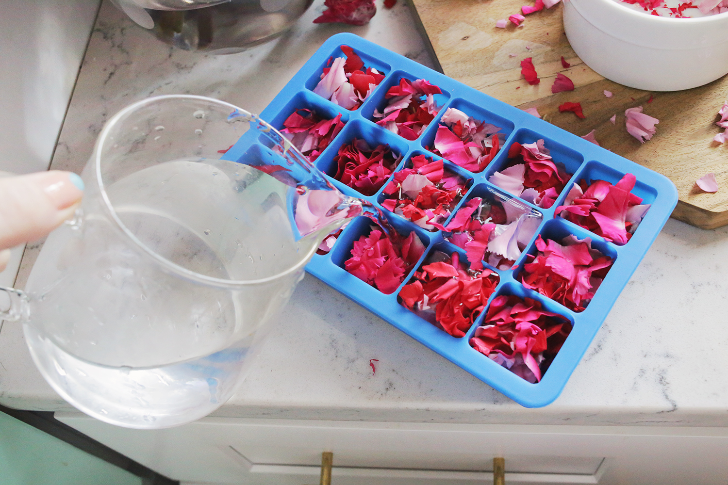 How to Make Floral Ice Cubes A Beautiful Mess