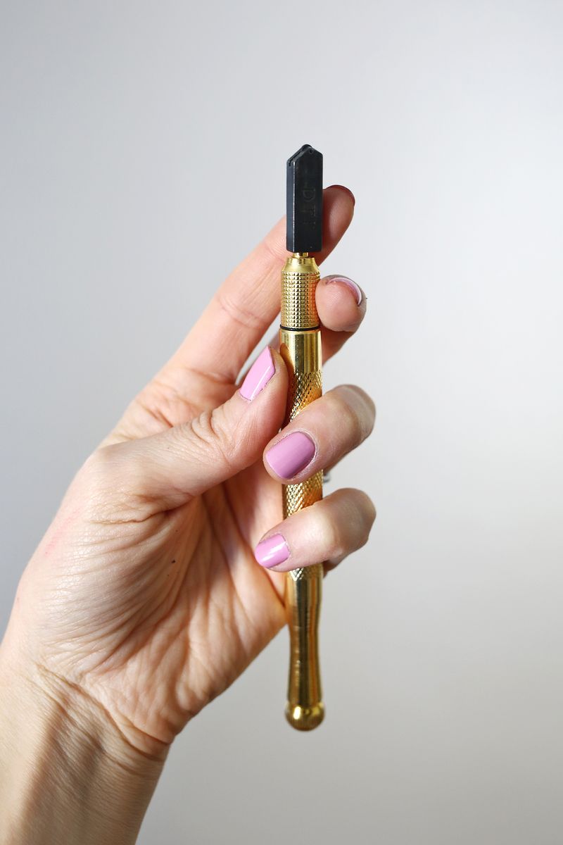 Gem Mirror DIY (+ Easy Glass Cutting Technique!) A Beautiful Mess