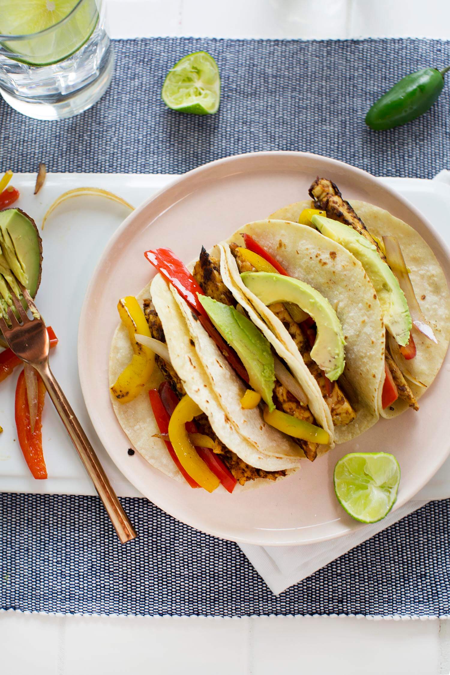 Easy Chipotle Tempeh Fajitas A Beautiful Mess