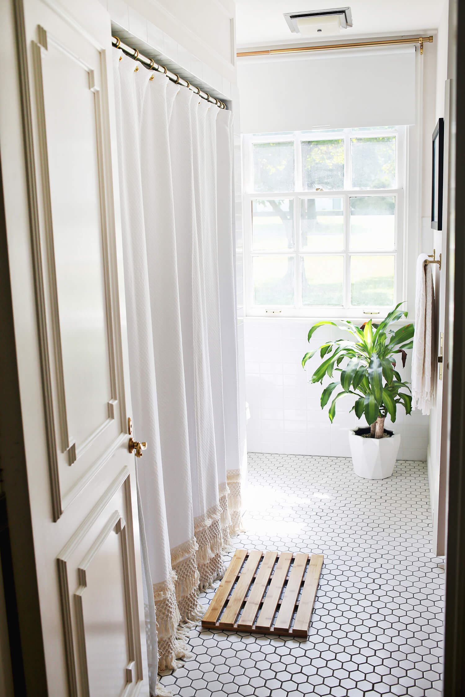 Macrame Shower Curtain DIY A Beautiful Mess