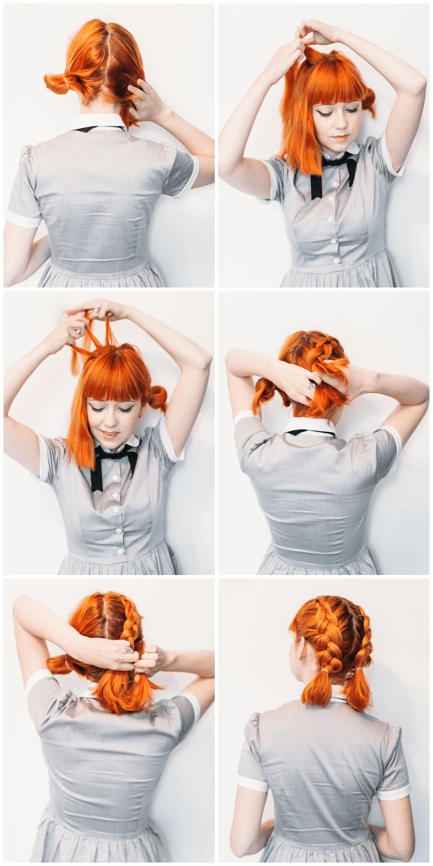 This hairstyle that very short but you're still able to maintain a braid with it. Double Dutch Pigtails For Short Hair A Beautiful Mess