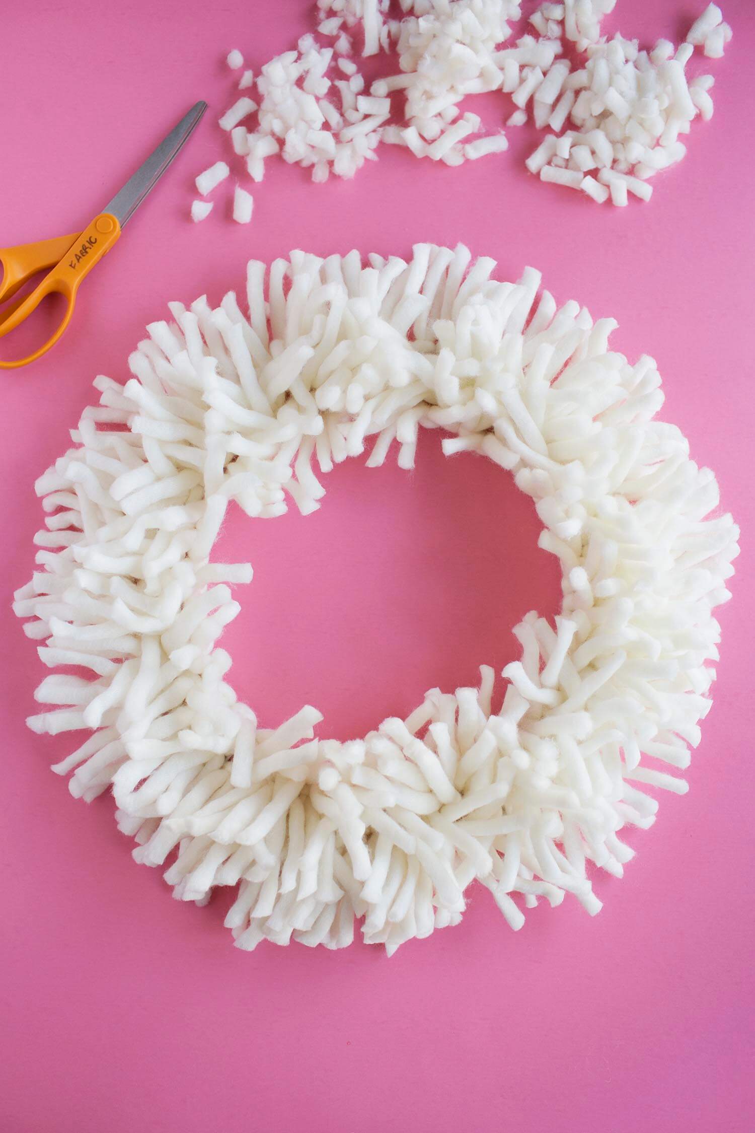 DIY Yarn Wreath A Beautiful Mess