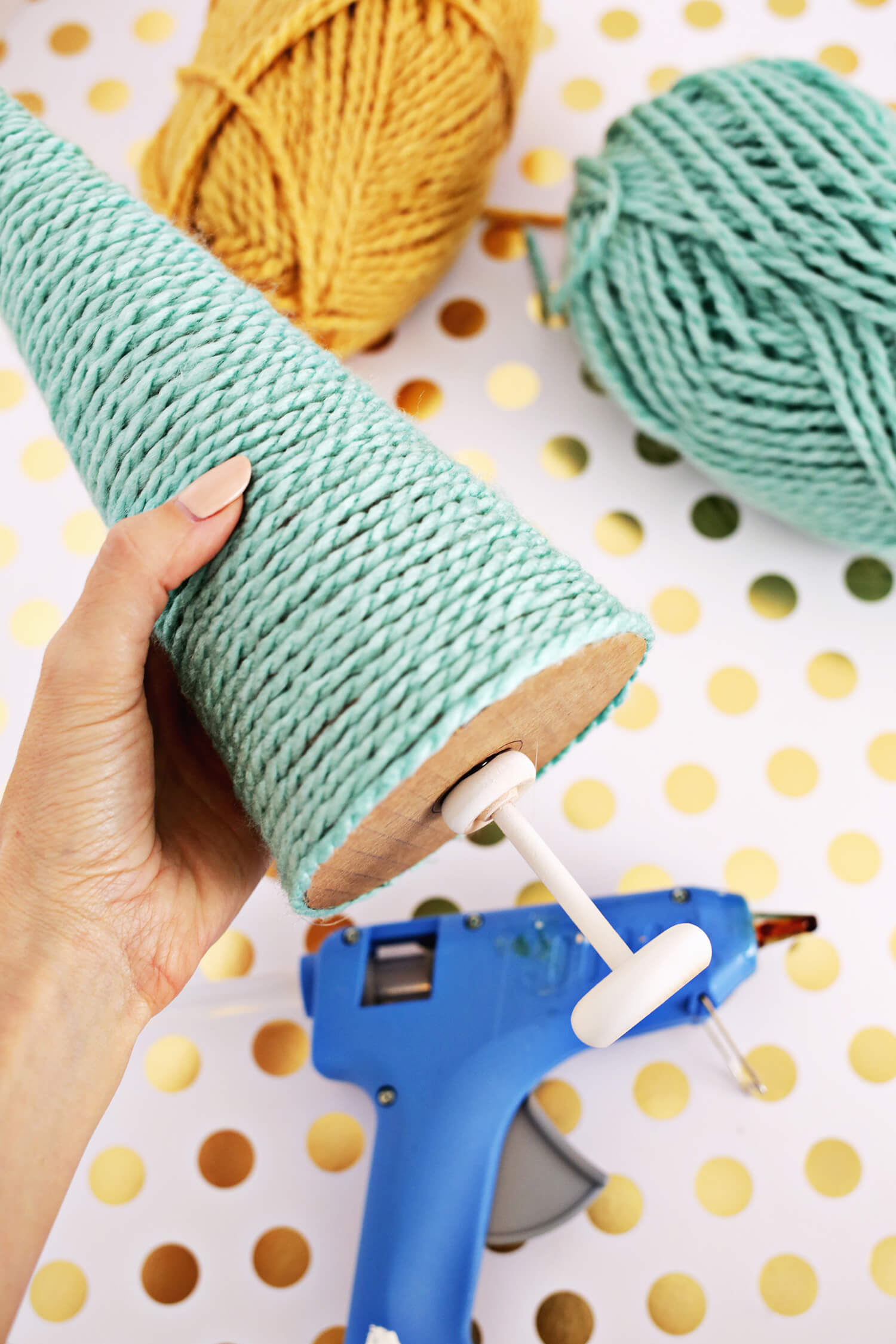 Yarn Christmas Tree DIY A Beautiful Mess