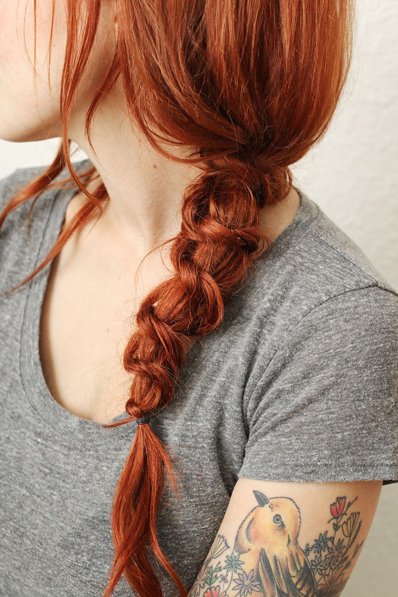 How To Style A Simple Knot Braid A Beautiful Mess