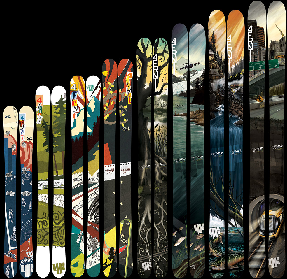 4FRNT Skis Graphics