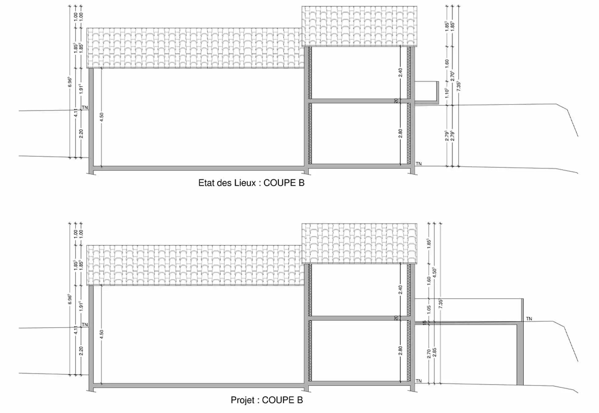 Déclaration préalable terrasse Entrechaux ABE Project