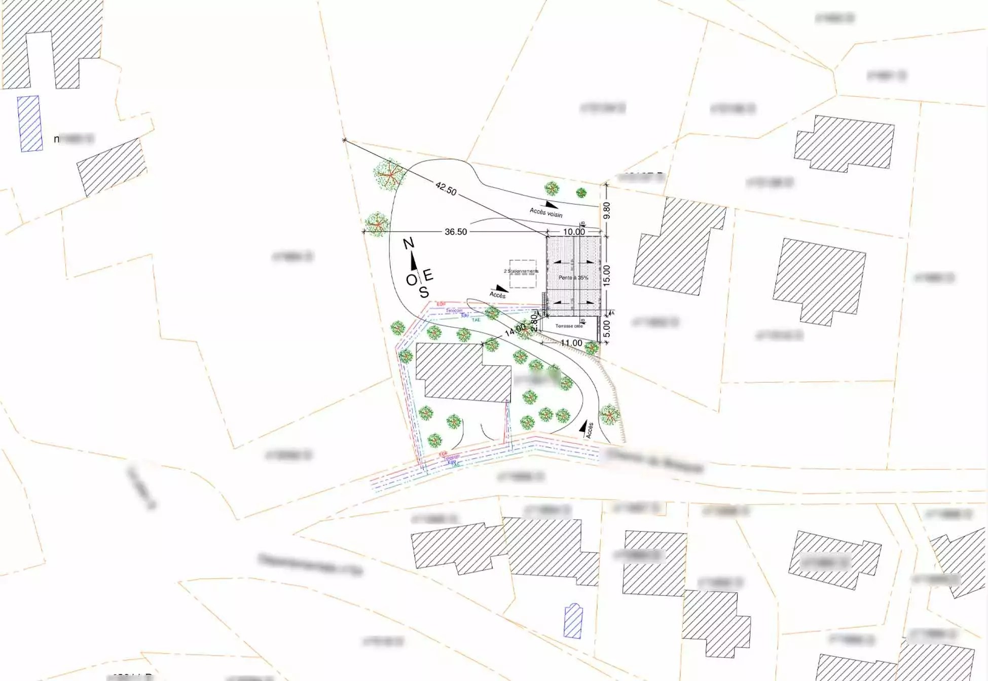 Déclaration préalable terrasse Entrechaux ABE Project