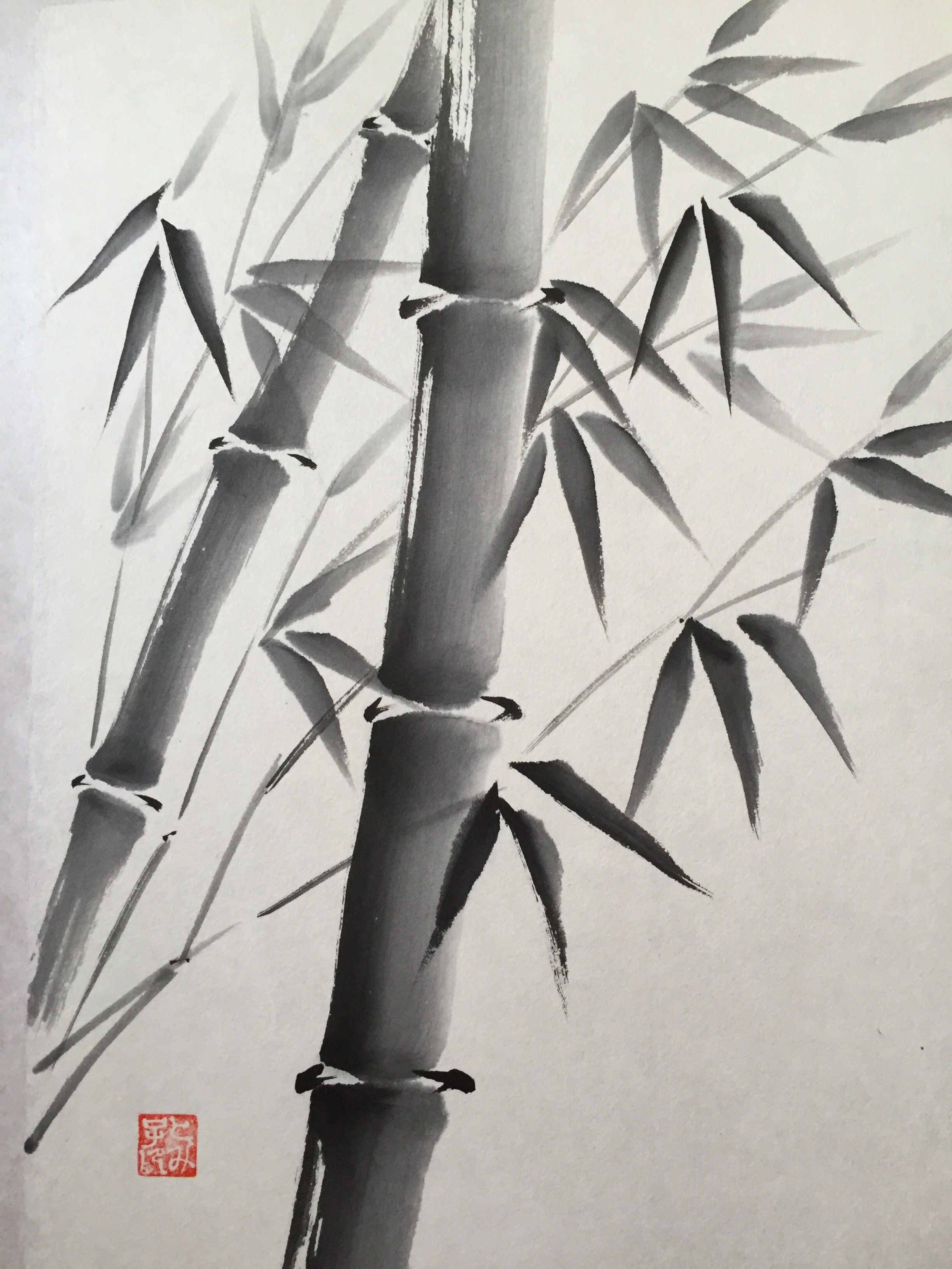 禅 竹 水墨画 イラスト素材 [ 6389891 ] - フォトライブラリー Photolibrary 七夕 (水墨画) – 阿部とみ子作品集
