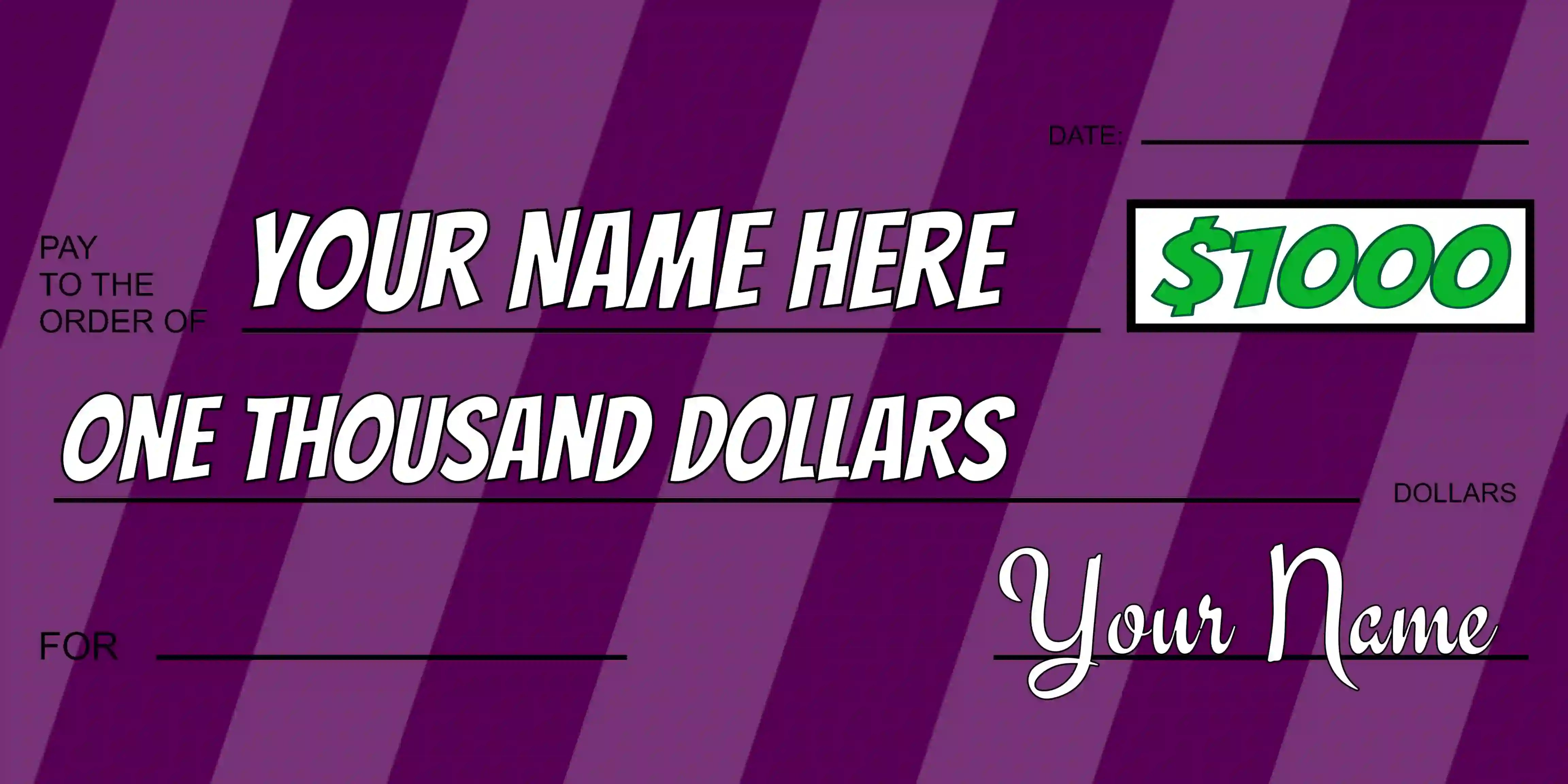 Big Check Templates WetErase FREE SHIPPING