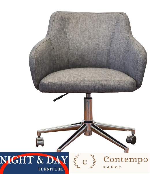 Brand New Davis charchoal Home Office adjustable chair height Contempo